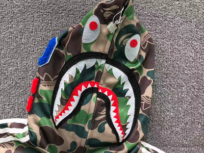 Moletom Adidas x BAPE Shark Camo Zip Hoodie