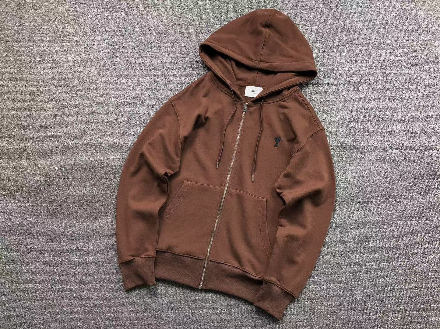 Moletom AMI Paris Ami de Cœur Zip Hoodie