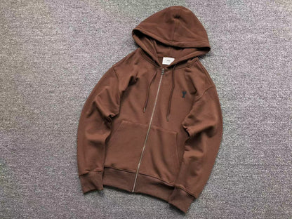 Moletom AMI Paris Ami de Cœur Zip Hoodie