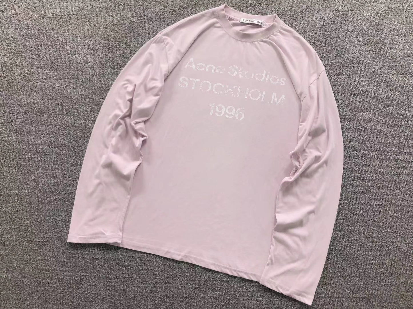Camsieta Acne Studios Stockholm 1996 Rib Long Sleeve