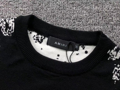 Suéter AMIRI Noir Bandana Fade