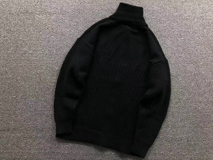 Suéter AMI Paris Gola Alta Zip Heart