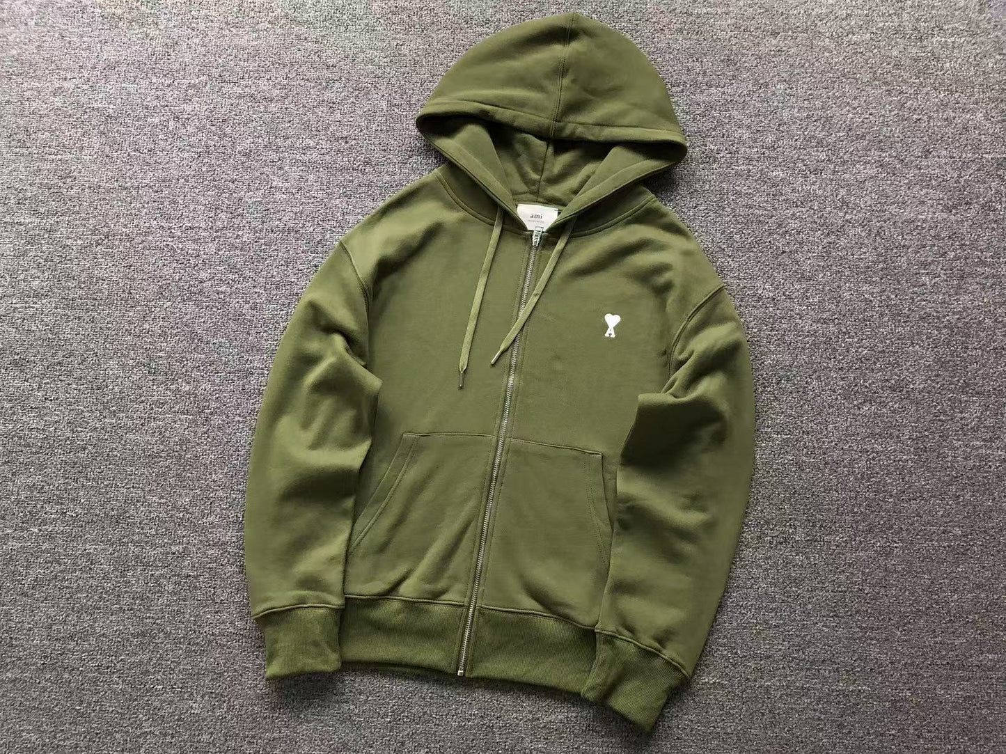 Moletom AMI Paris Ami de Cœur Zip Hoodie