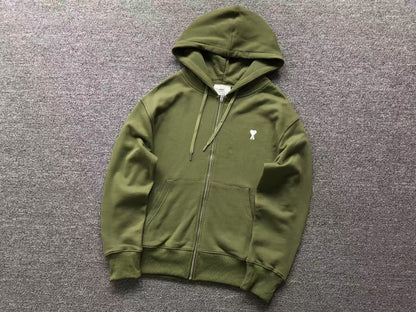 Moletom AMI Paris Ami de Cœur Zip Hoodie