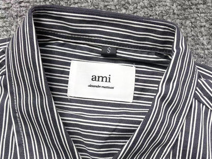 Camisa AMI Paris Striped Short Sleeve