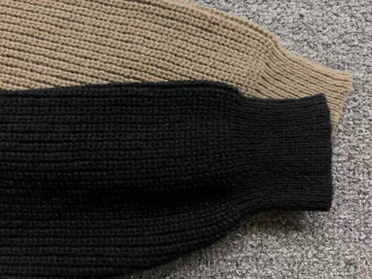 Suéter AMI Paris Knit Half-Zip Coração Minimal