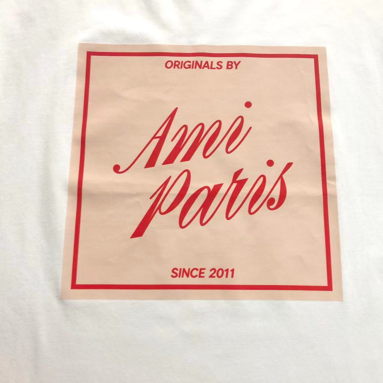 Camiseta AMI Paris Originals Box Logo Tee