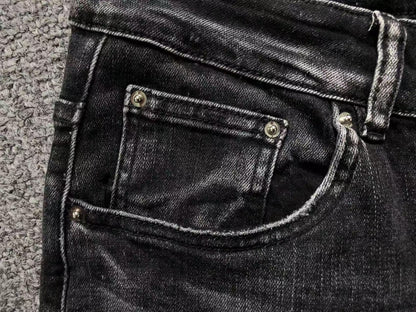 Calça AMIRI Red Logo Destroyed