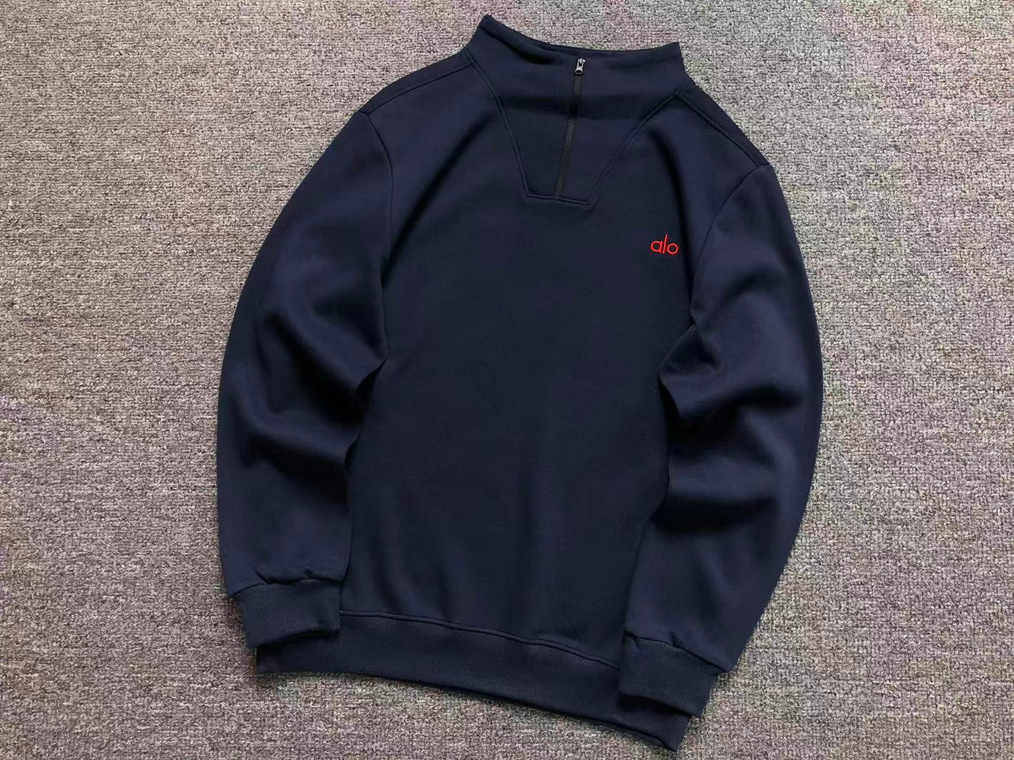 Moletom ALO half zip gola alta
