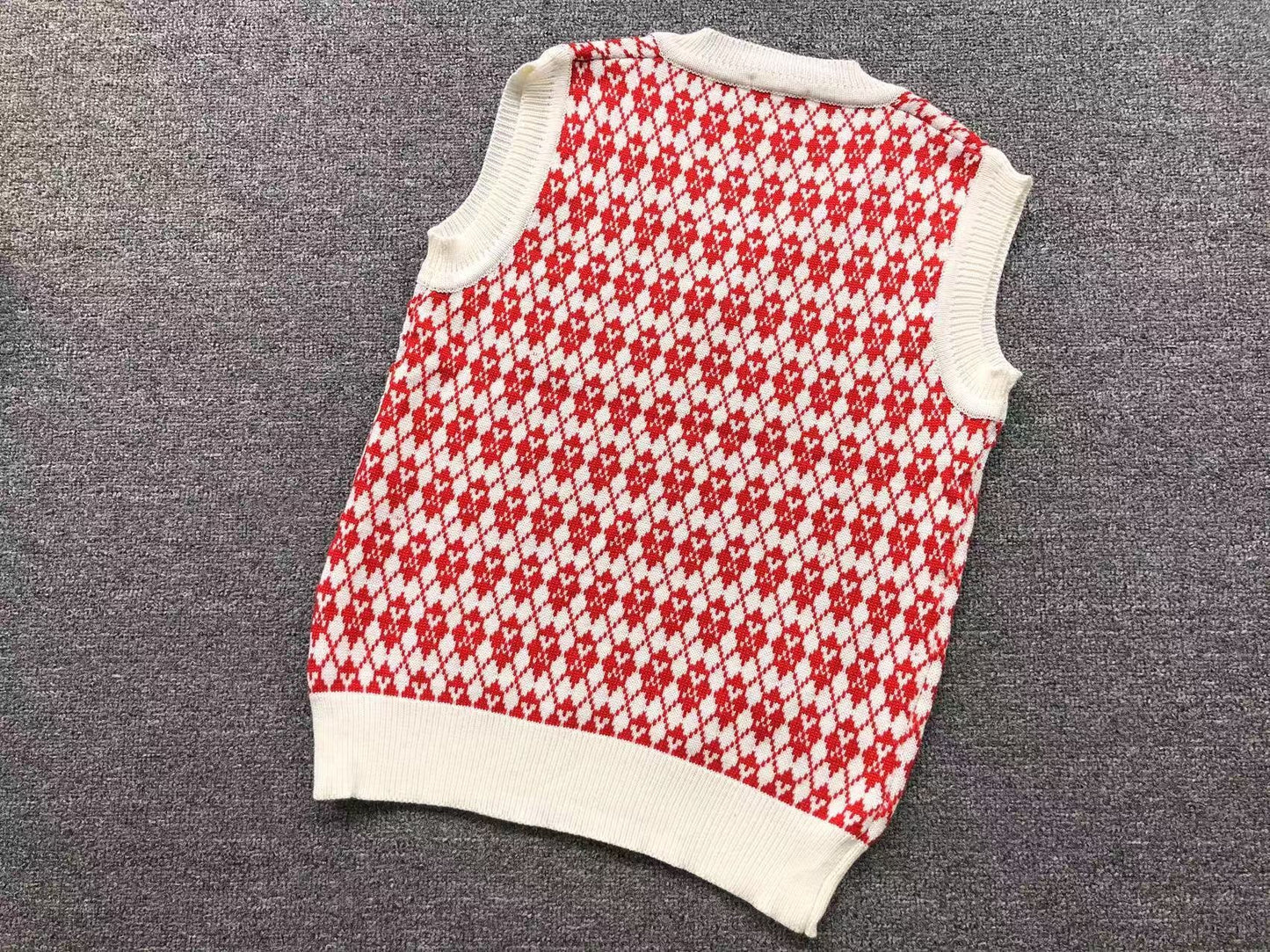 Suéter Colete AMI Paris Pattern Knit