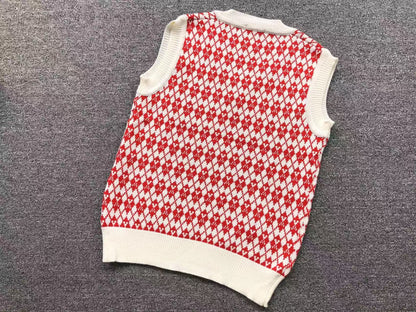 Suéter Colete AMI Paris Pattern Knit