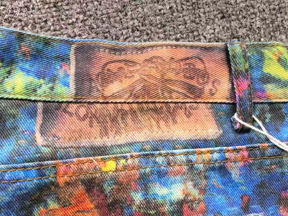 Calça Acne Studios Abstract Paint Denim