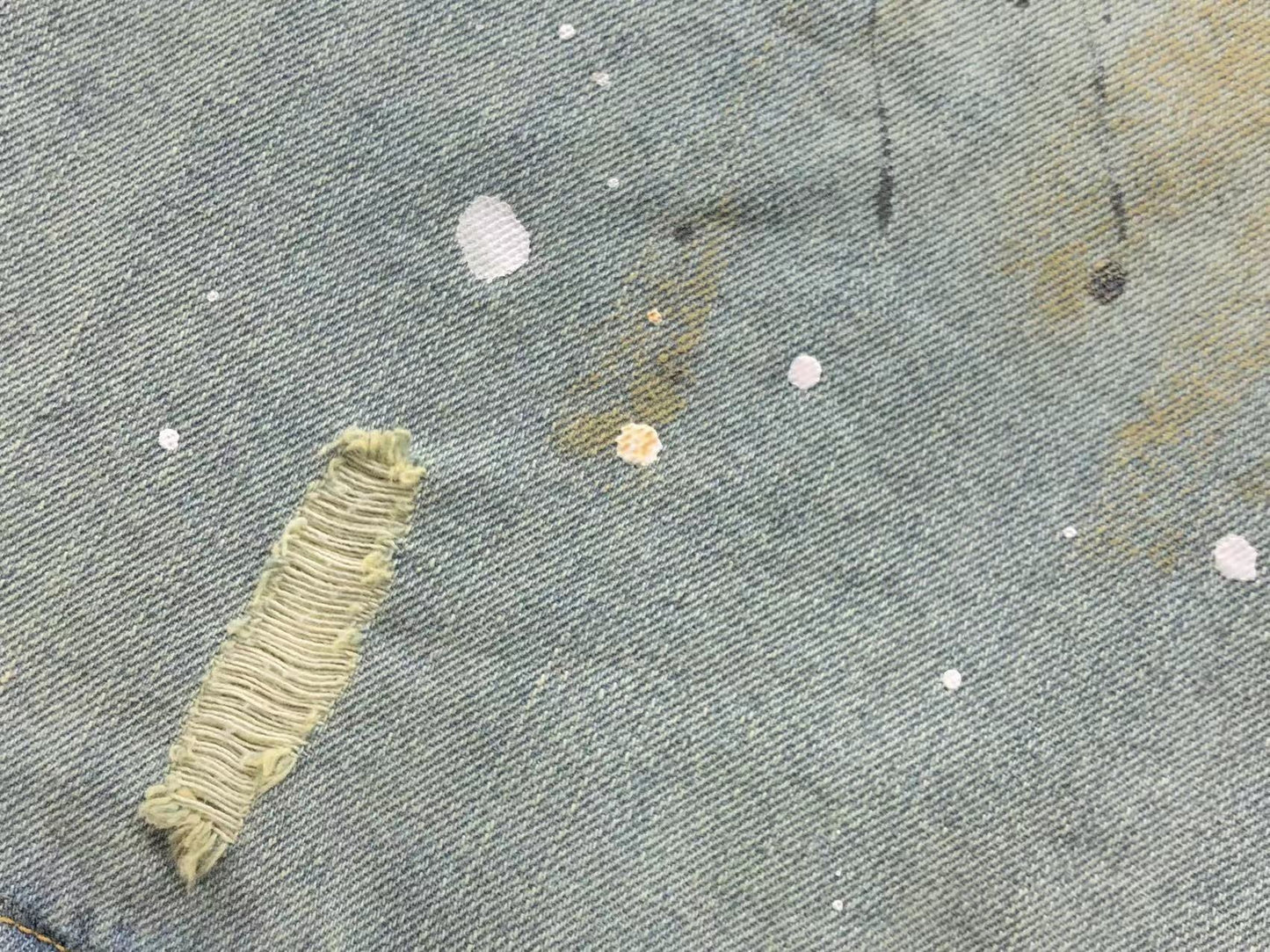 Short Acne Studios Workwear Ink Splatter