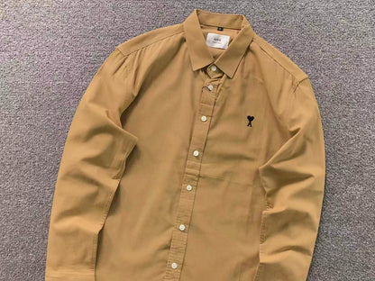 Camisa AMI Paris Heart Logo Classi