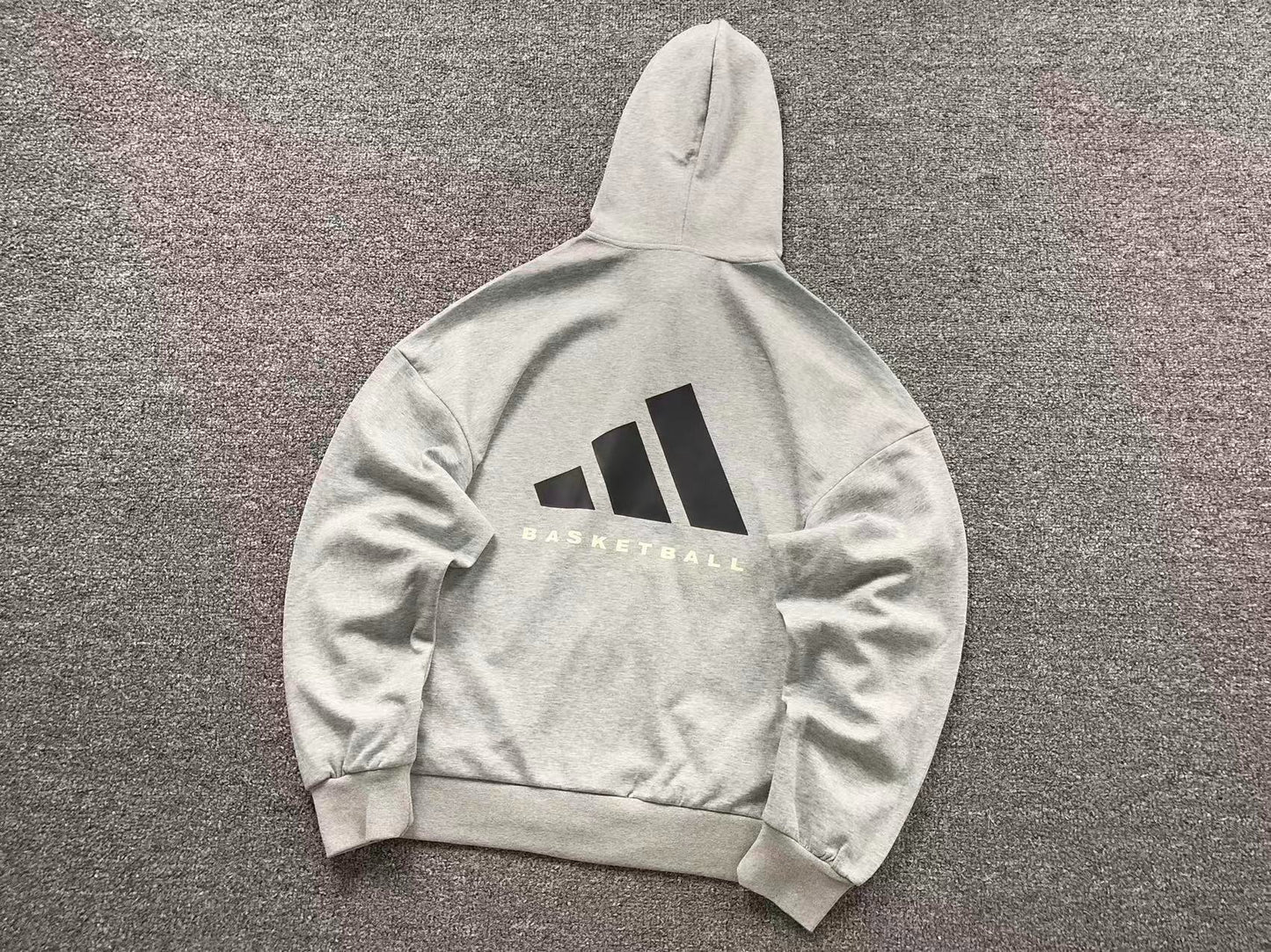 Moletom Adidas Basketball Back Logo Zip Hoodie
