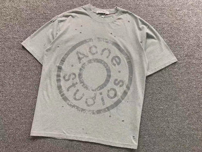 Camiseta Acne Studios Distressed Round Logo
