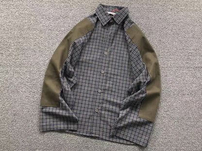 Camisa Acne Studios Plaid Panel Design