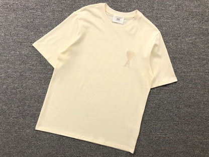 Camiseta AMI Paris Minimal Tonal Heart Logo