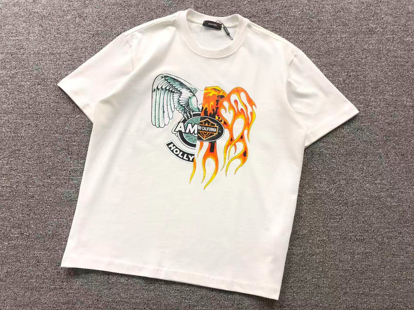 Camiseta AMIRI Flames Wings Hollywood