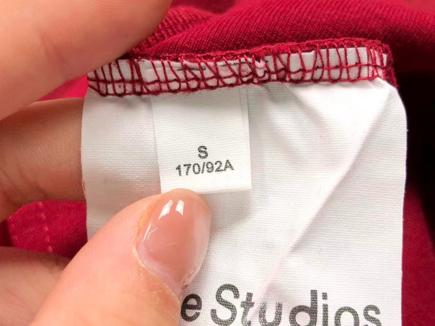 Camiseta Acne Studios Stockholm 1996 Washed Red