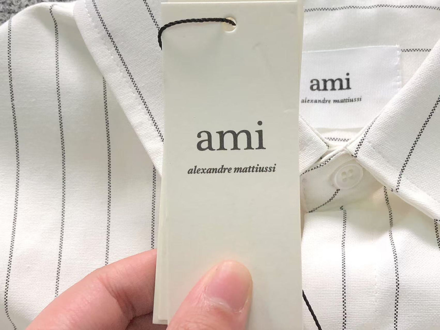 Camisa AMI Paris Classic Stripe SS