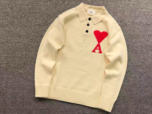 Suéter AMI Paris Polo Knit Essential