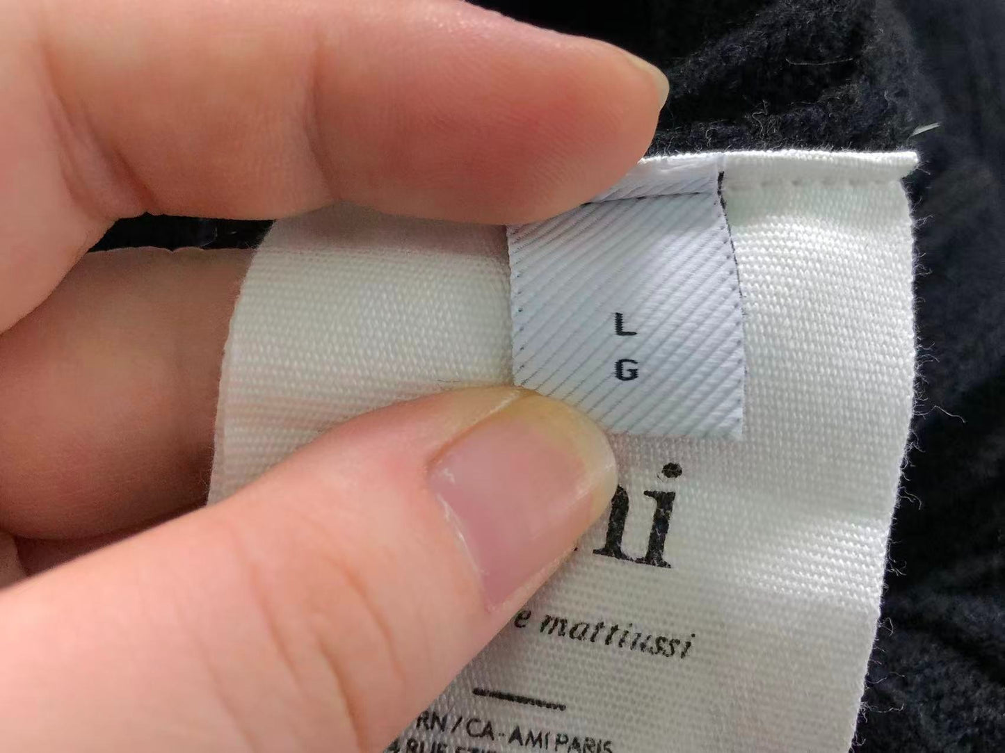 Suéter AMI Paris Gola Alta Logo