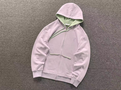 Moletom AMI Paris Ami de Cœur Contrast Zip Hoodie