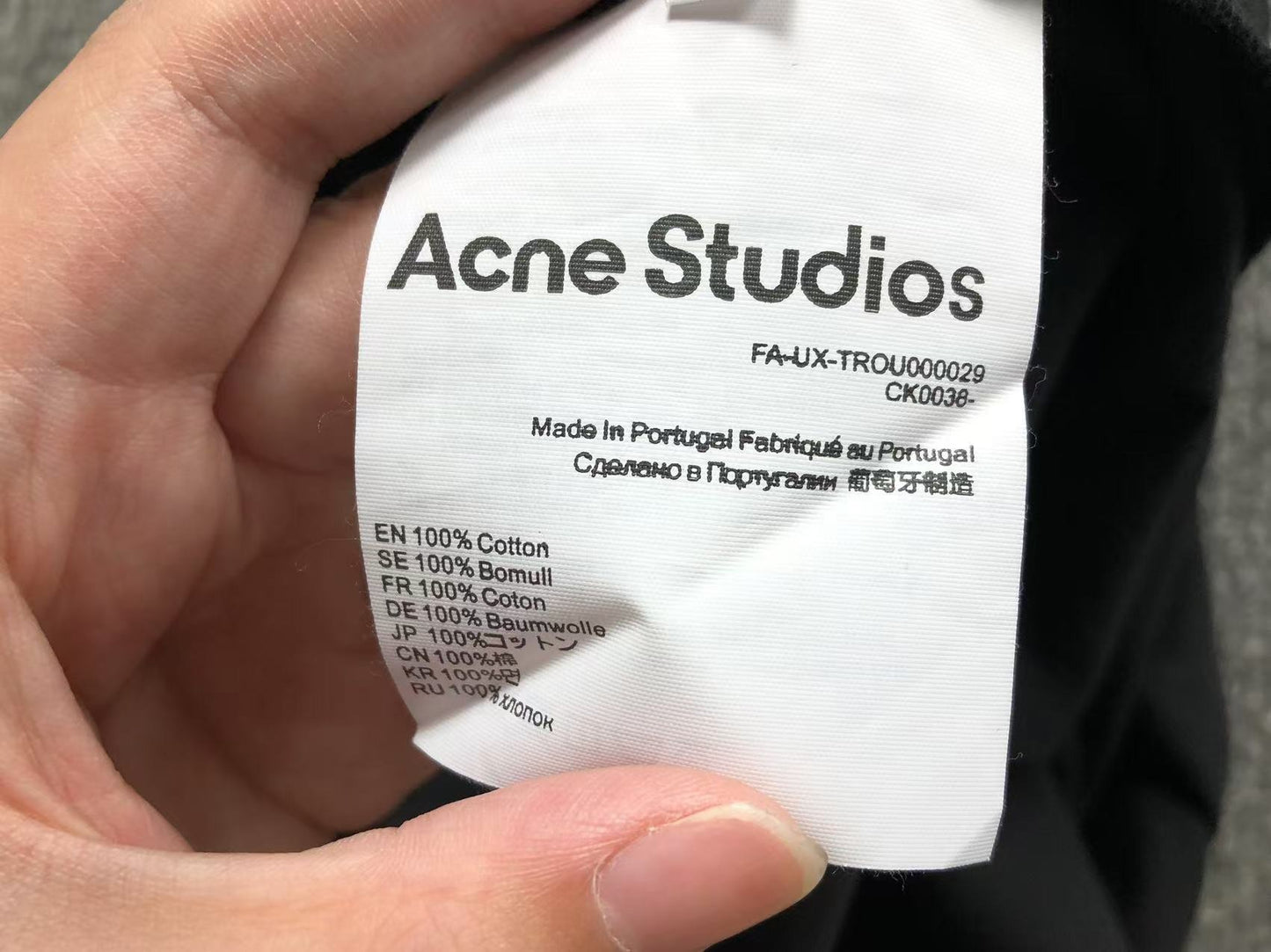 Camiseta Acne Studios Refined Signature