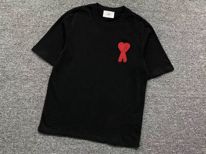 Camiseta AMI Paris Big Heart Embroidered