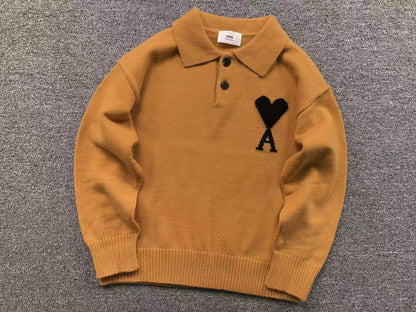 Suéter AMI Paris Polo Knit