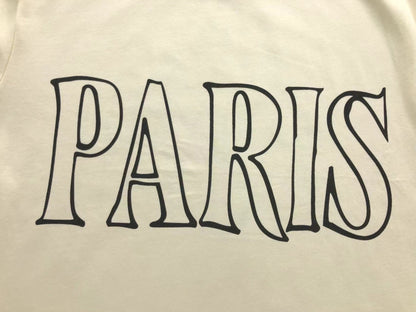 Camiseta AMI Paris Big Logo Oversized Cream