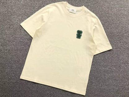 Camiseta AMI Paris Heart Patch Contrast Tee