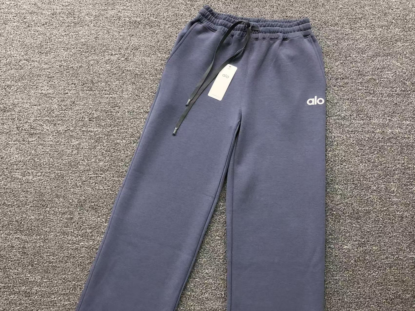 Calça elástica ALO moletom reta Feminino
