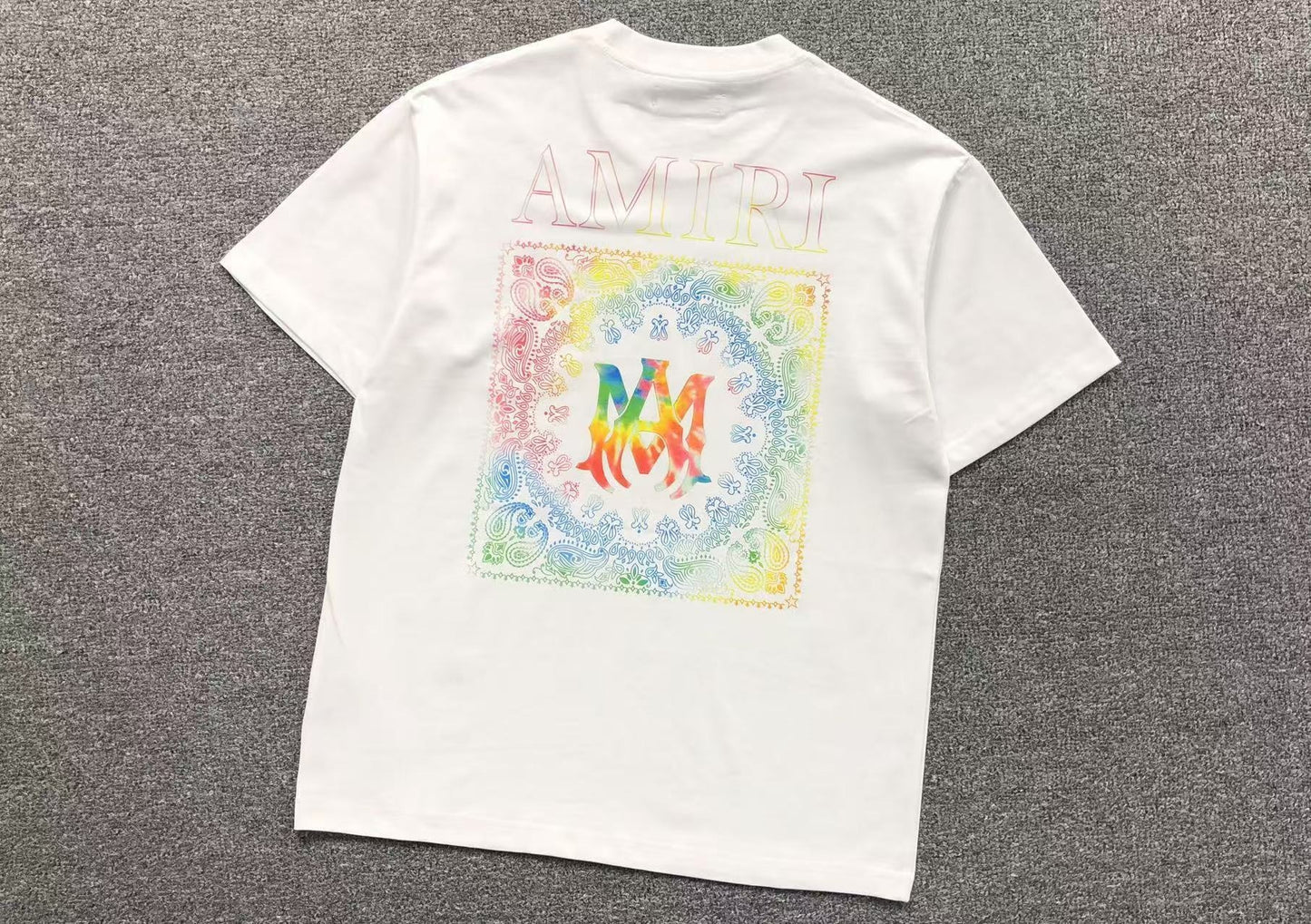 Camiseta AMIRI Rainbow Bandana Logo