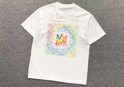 Camiseta AMIRI Rainbow Bandana Logo