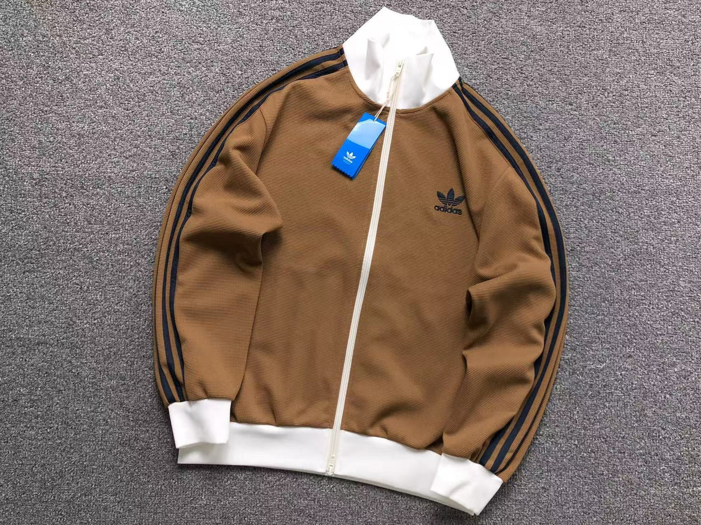 Moletom Adidas Originals Waffle Track Zip