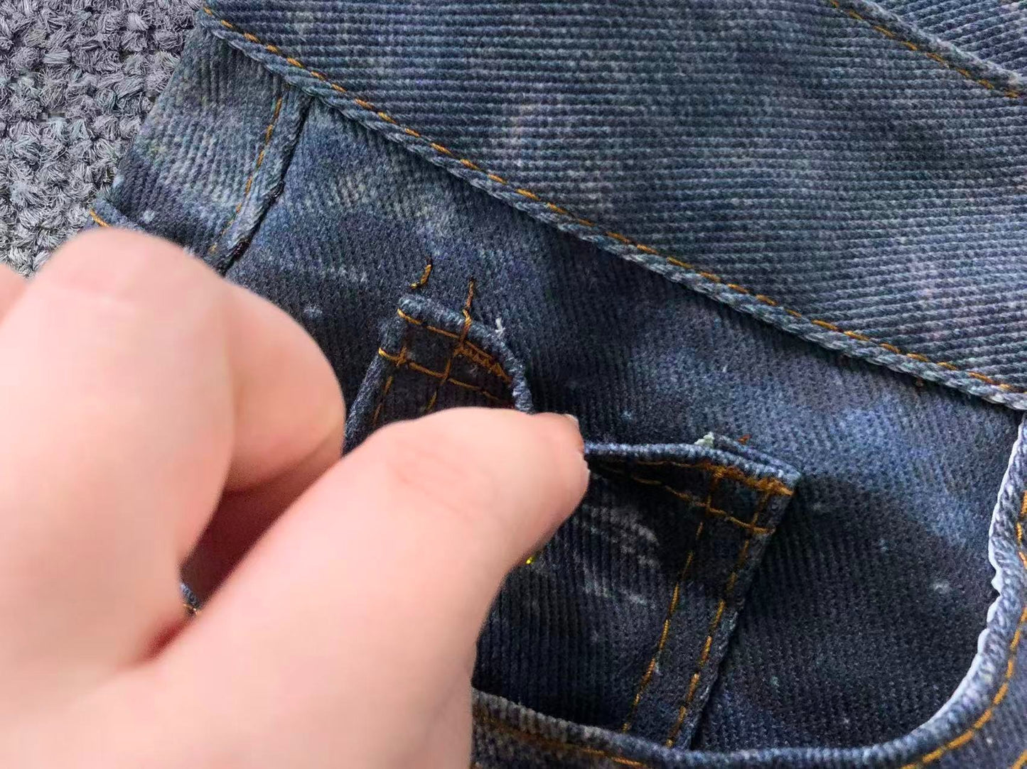 Calça Acne Studios Chaos Chain Denim