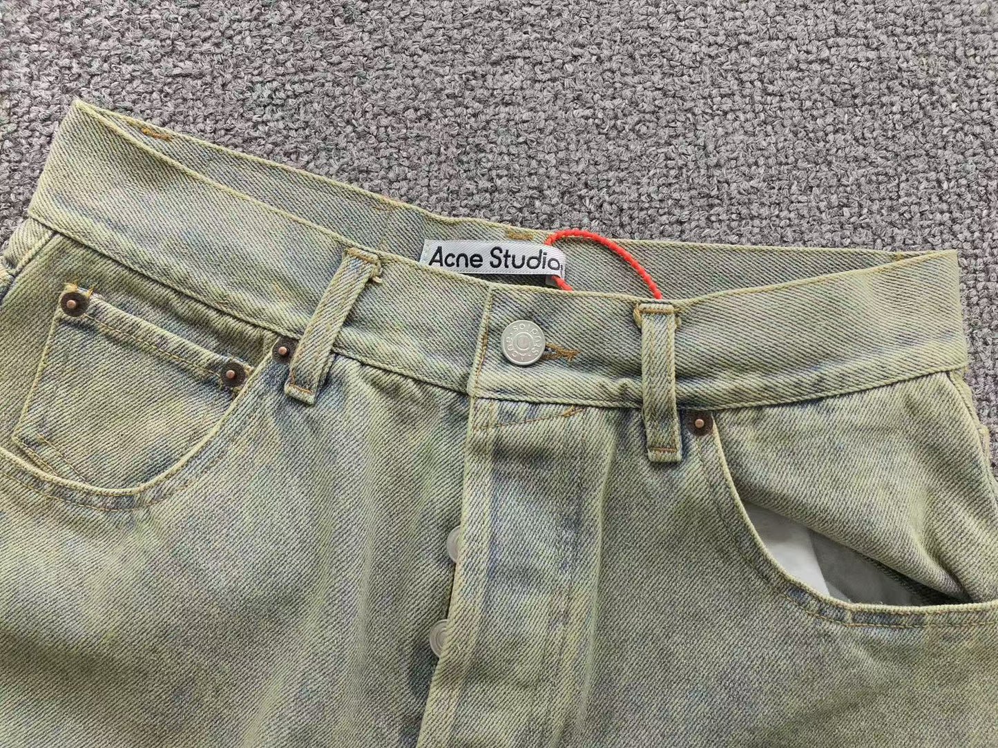 Calça Acne Studios Dirty Olive Denim