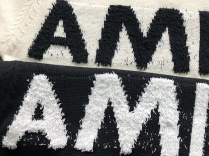 Suéter AMIRI Brush Logo Distressed