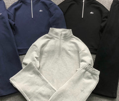 Conjunto Alo Moletom Jogger Half Zip