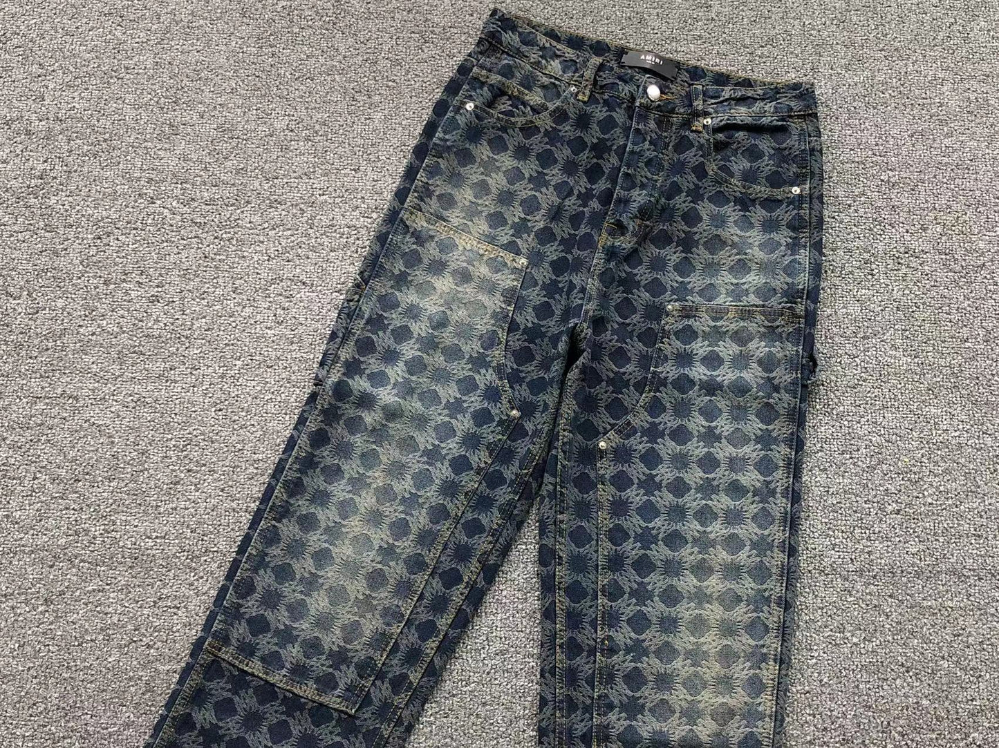 Calça AMIRI Monogram Cargo Denim
