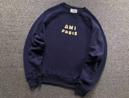 Moletom AMI Paris Bubble Logo Crewneck