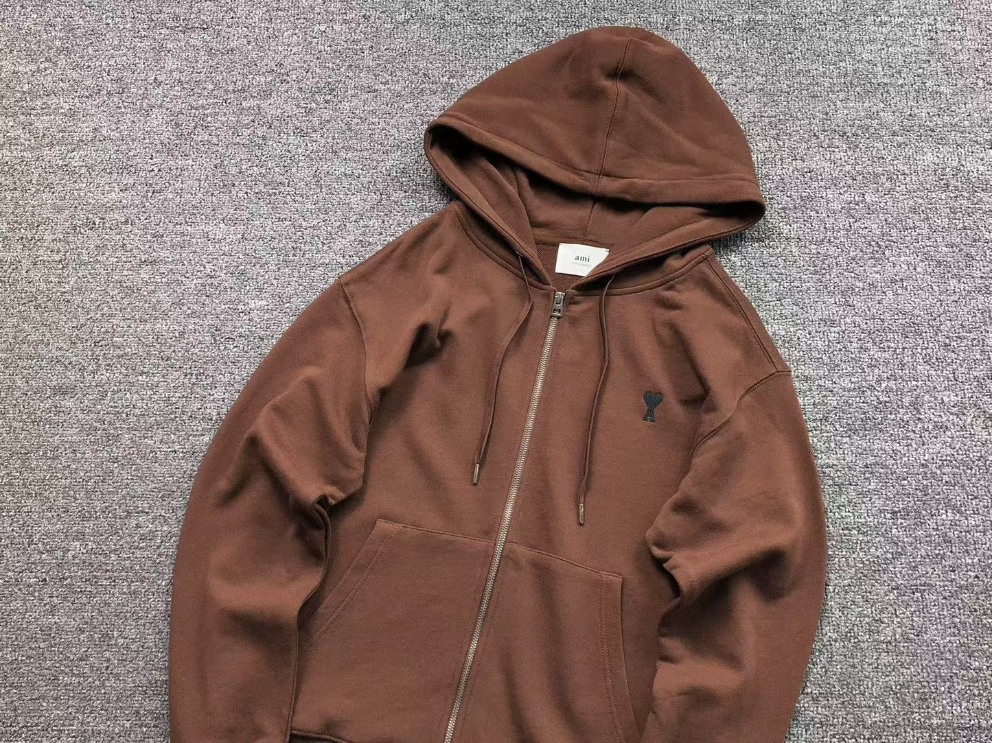 Moletom AMI Paris Ami de Cœur Zip Hoodie