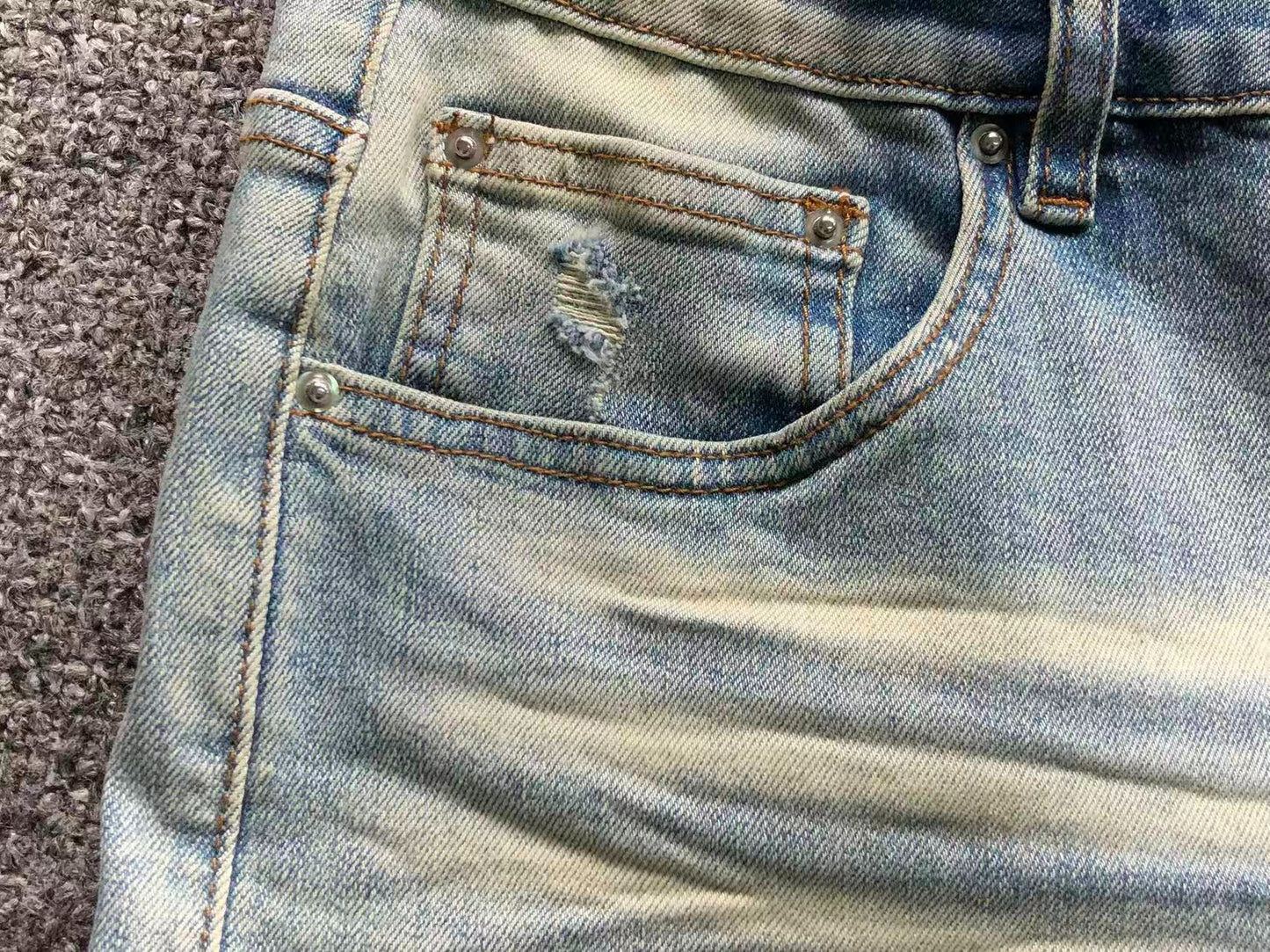 Bermuda Jeans AMIRI Ice Fade Distressed