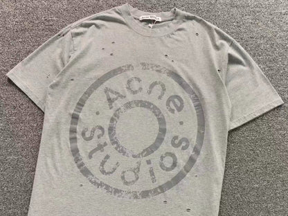 Camiseta Acne Studios Distressed Round Logo