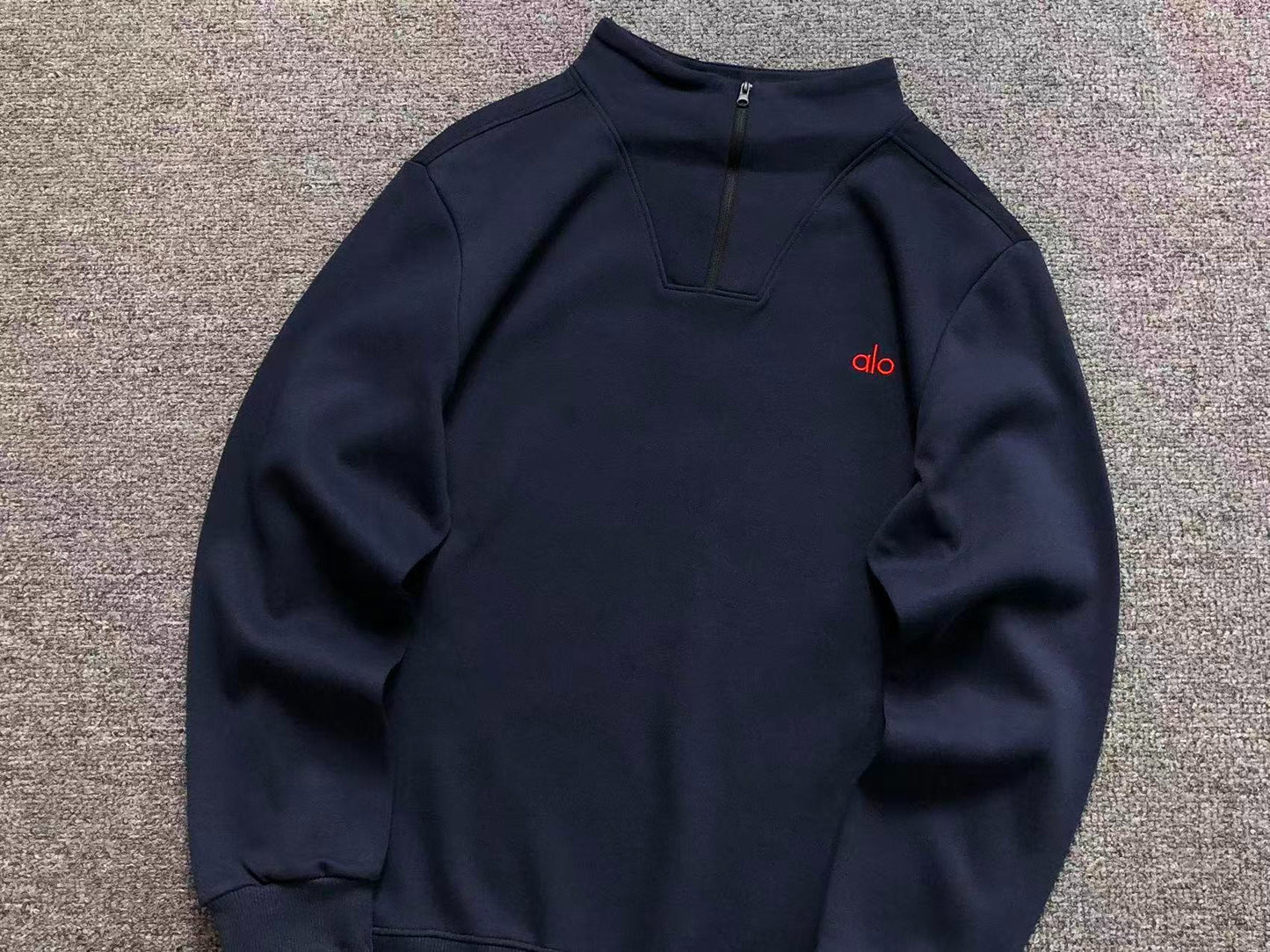 Moletom ALO half zip gola alta