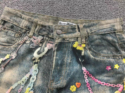 Calça Acne Studios Candy Chain Denim