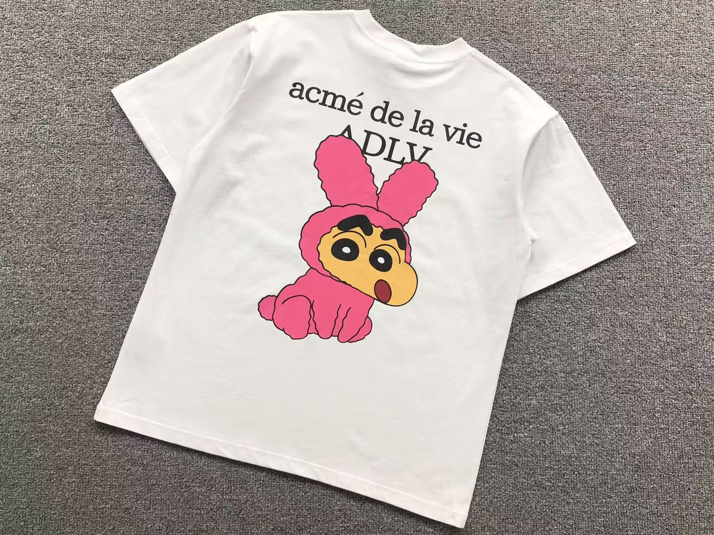 Camiseta ADLV Pink Bunny Cartoon Tee