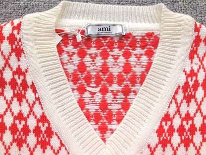 Suéter Colete AMI Paris Pattern Knit